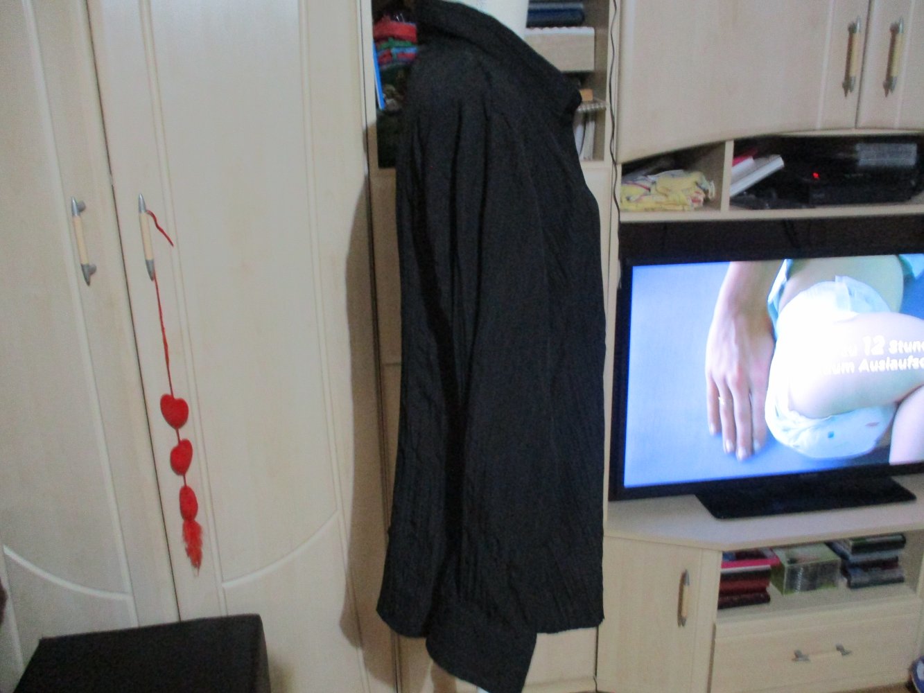 neue schwarze bluse,grösse 46,von okay,langarm