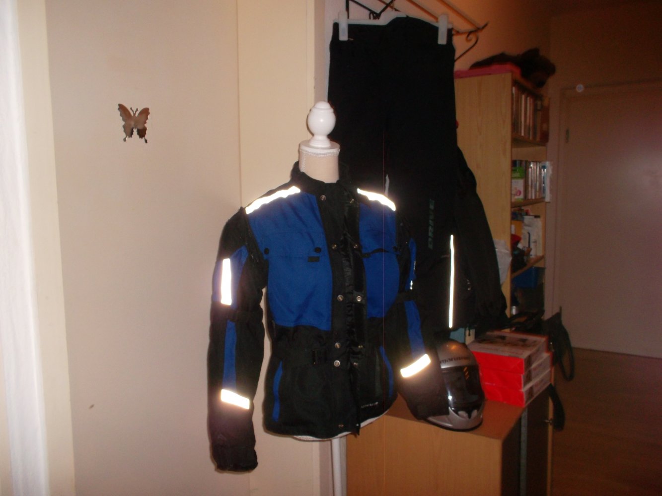 kompl. 2 teilige motorradausrüstung, wie neu, 146-164, hose, jacke