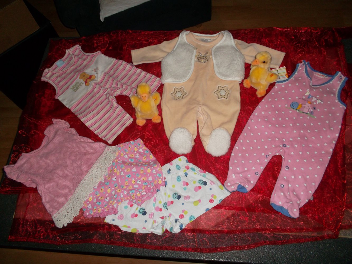 neu,7 teiliges babyset/paket,strampler,gr. 62/68,ergee,liegelind,topomini,disney