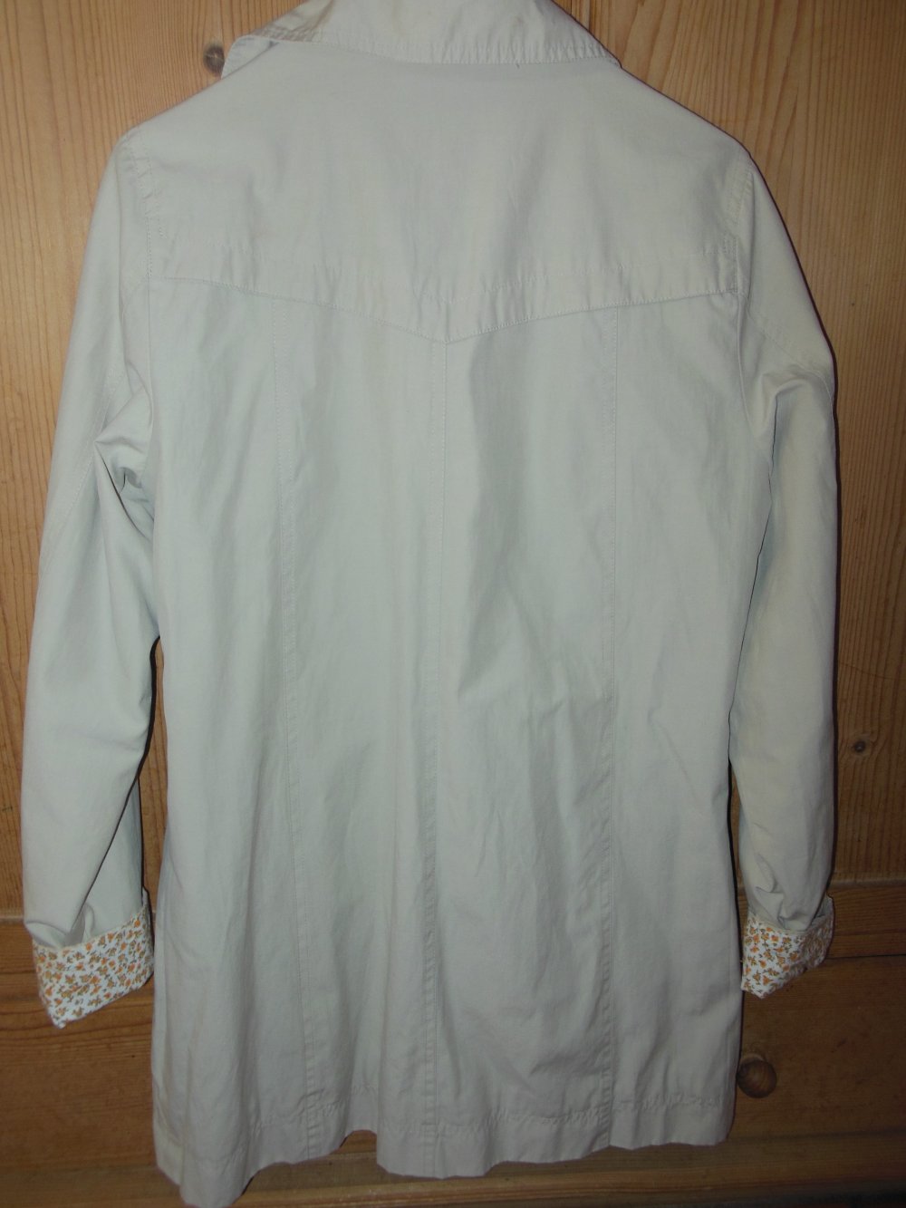 Kurzer Trenchcoat Gr. M Sandfarben/Beige