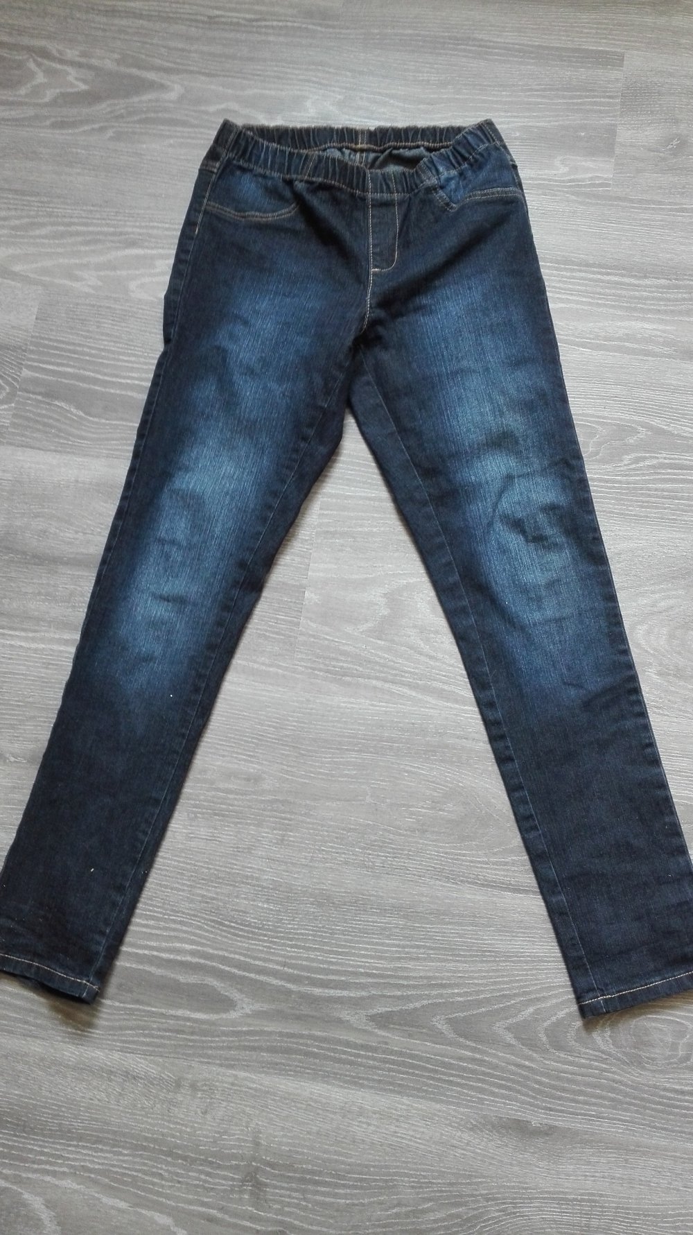 Blaue Treggings
