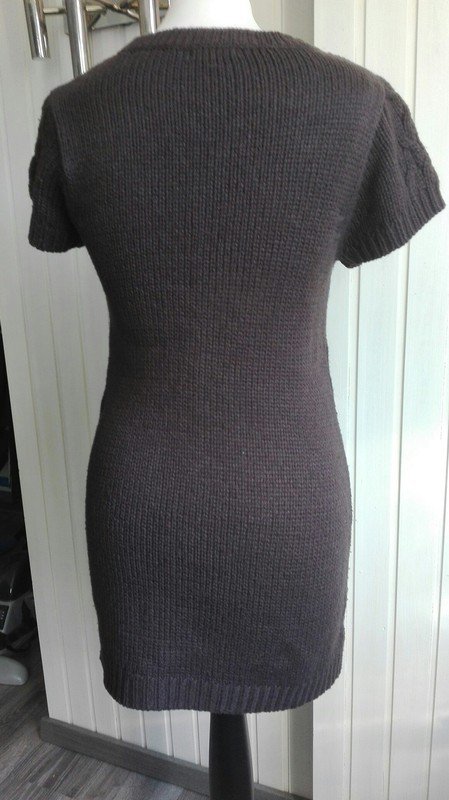 Braunes Strickkleid