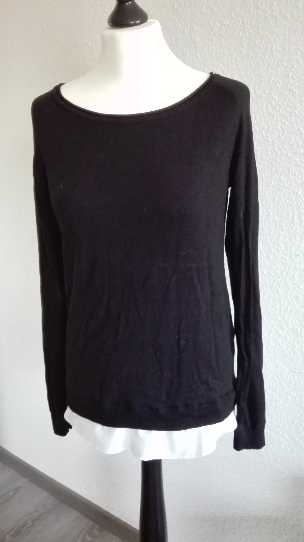 Pullover mit Hemddetail