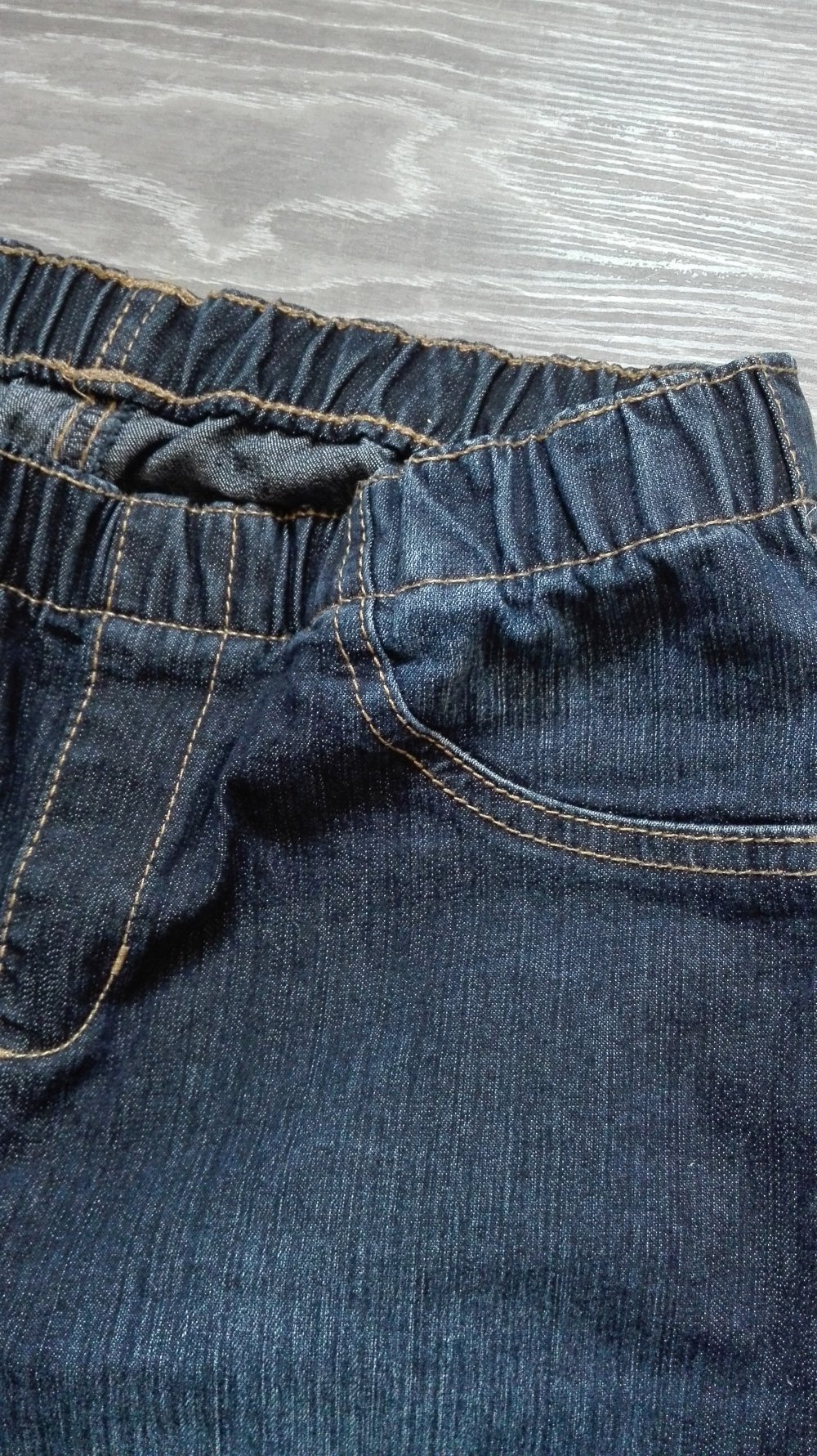 Blaue Treggings