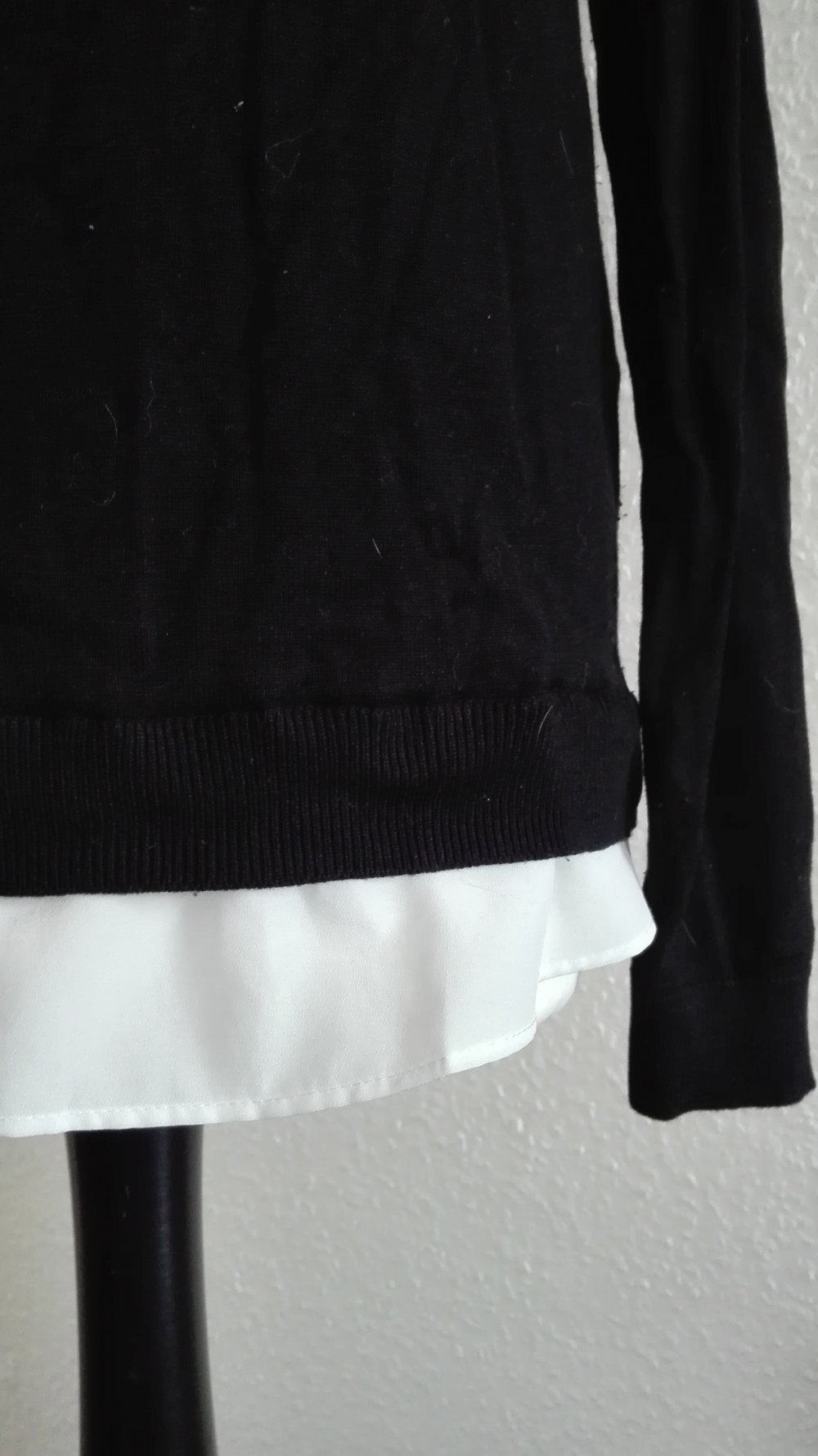 Pullover mit Hemddetail