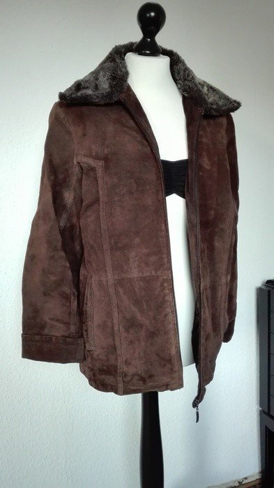 Braune Echtleder Jacke