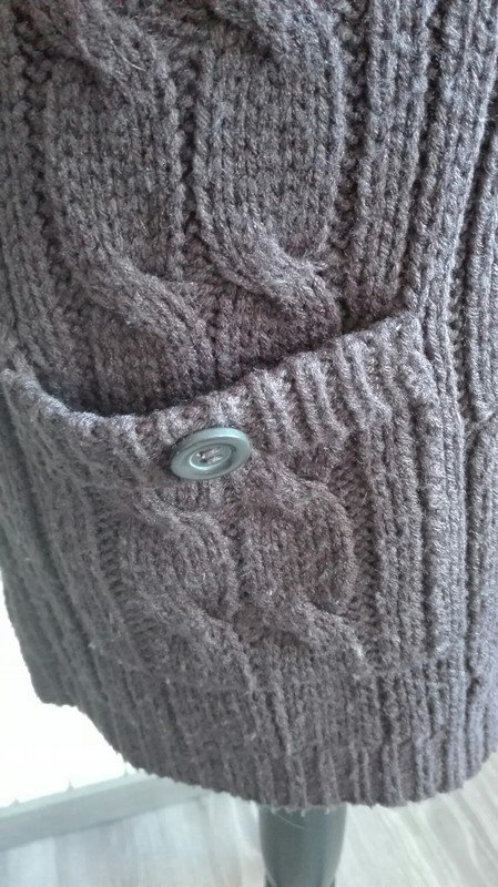 Braunes Strickkleid