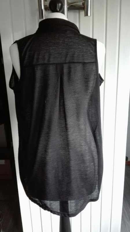 Schwarze Vokuhila Bluse