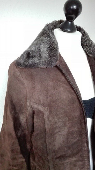 Braune Echtleder Jacke