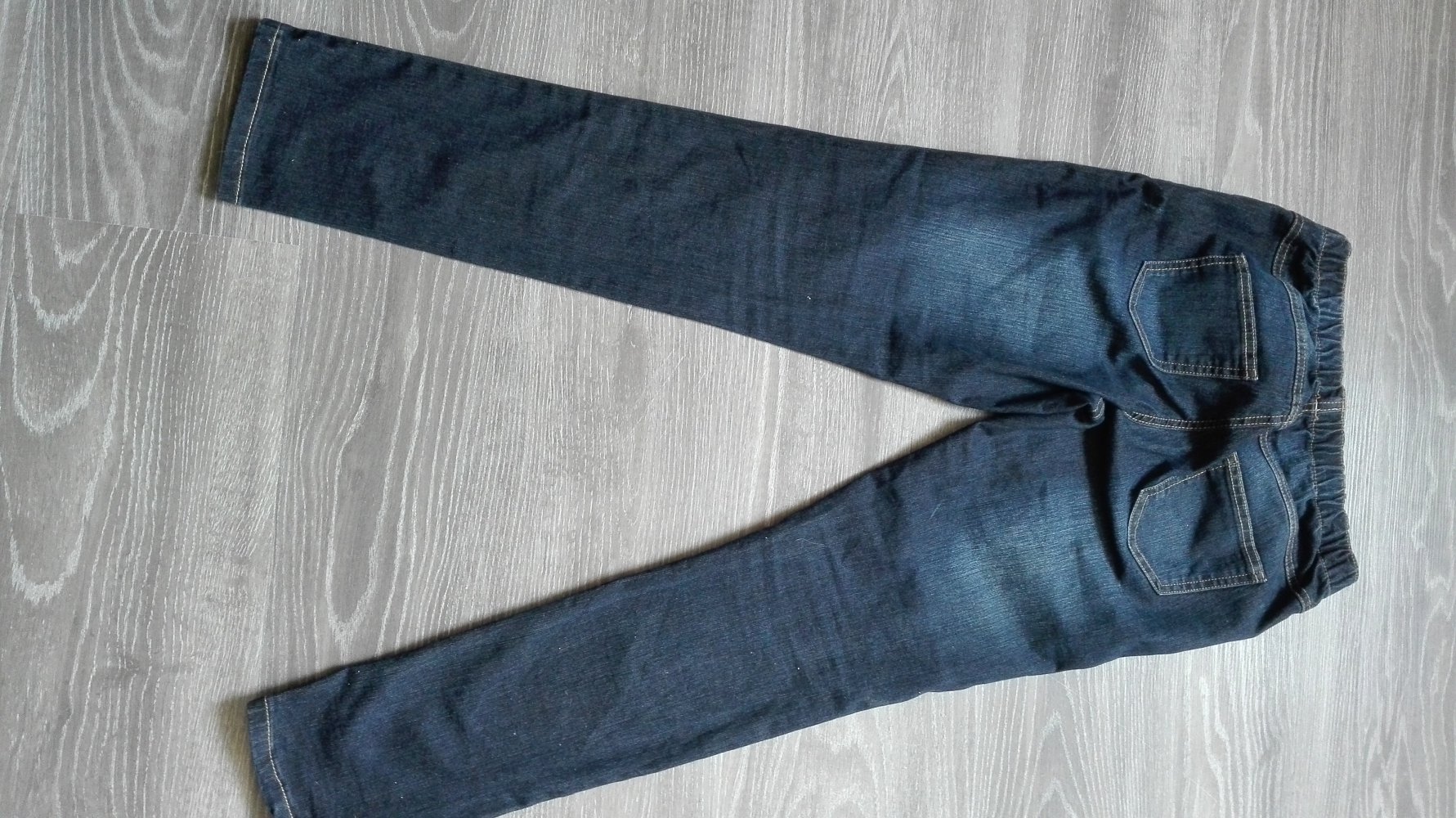 Blaue Treggings