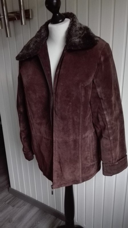 Braune Echtleder Jacke