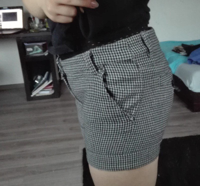 Karierte Hotpants