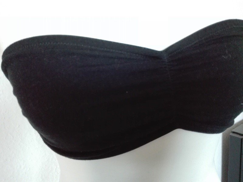Schwarzes Bandeau Top