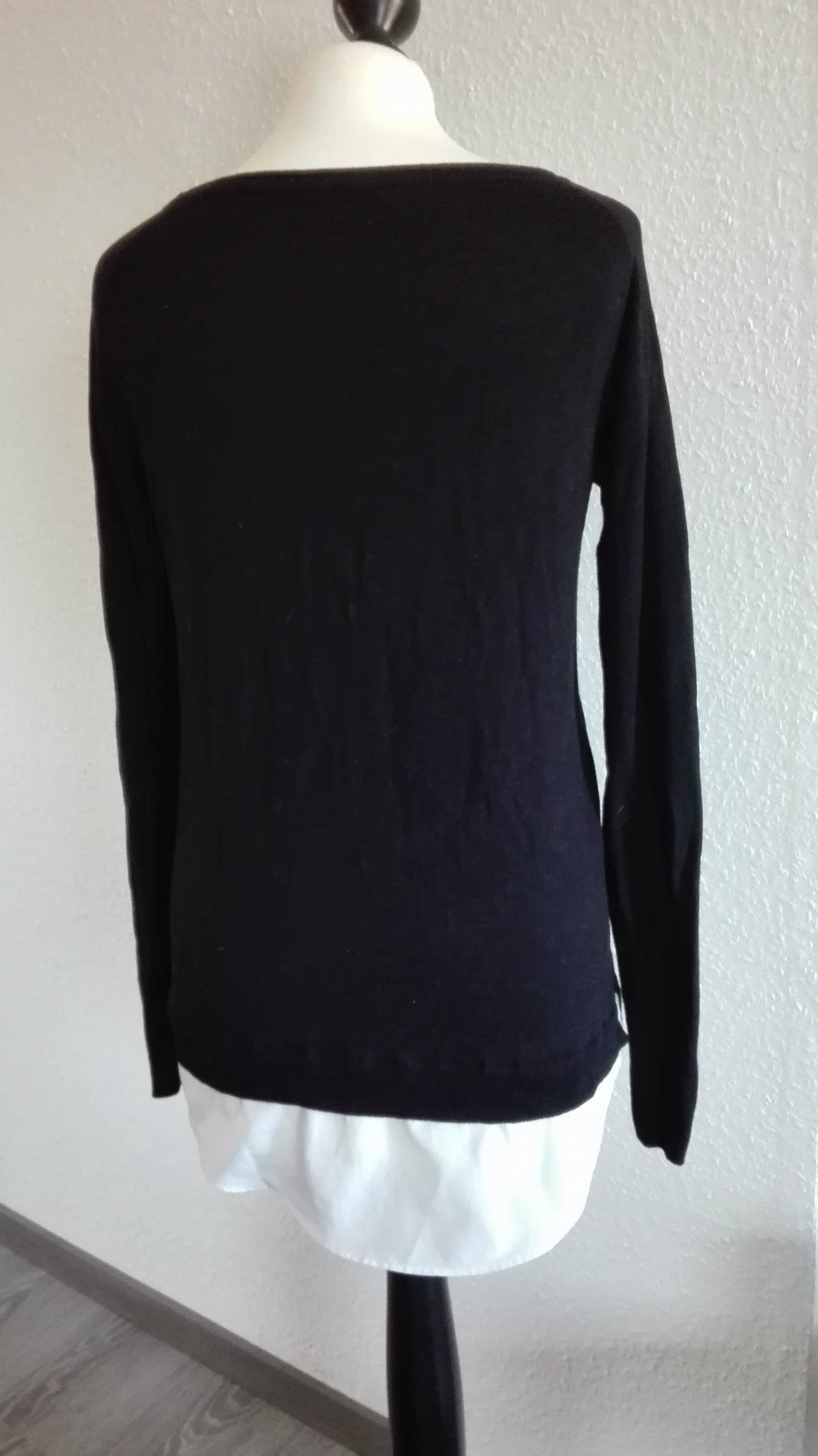 Pullover mit Hemddetail