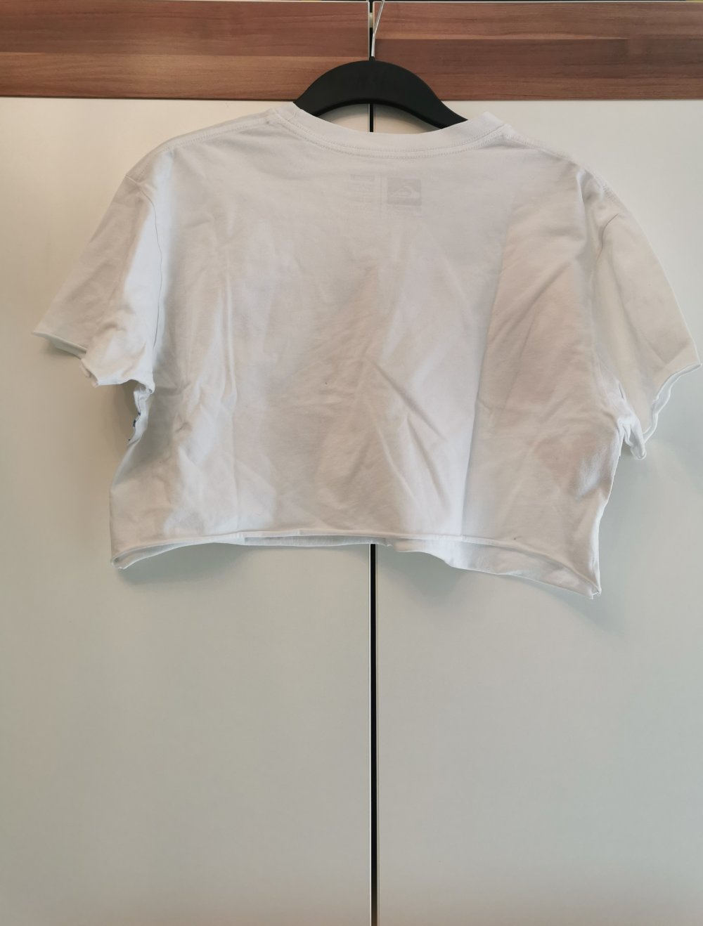 Weißes Crop-Tshirt