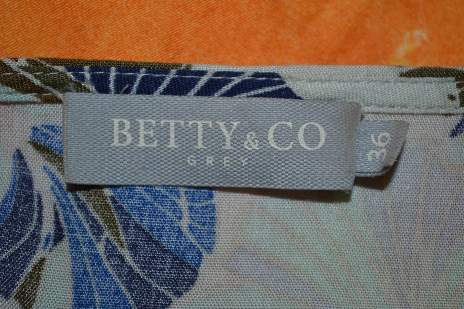 Bluse Tunika Oberteil Betty & Co florales Muster 3/4 Arm Gr. 36 