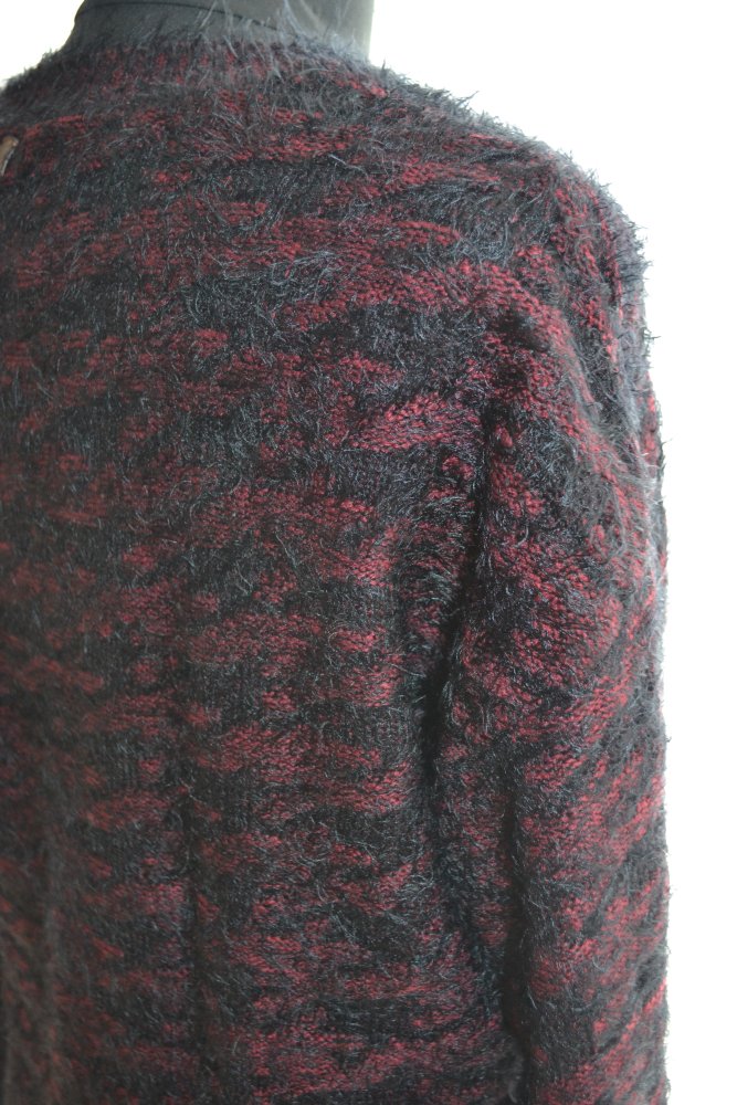 khujo Pullover Pulli Kuschelpulli Winterpulli warm weich dunkelrot rot schwarz Gr. S