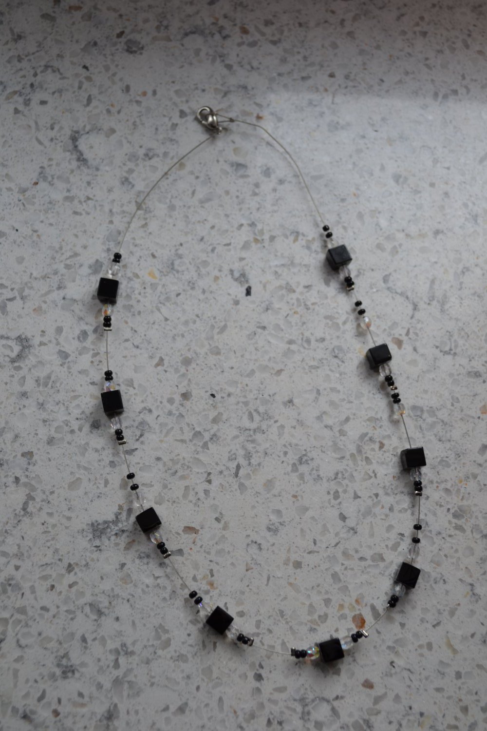 Halskette, Kette, Halsschmuck, Modeschmuck, Silberdrahtkette, Handarbeit 