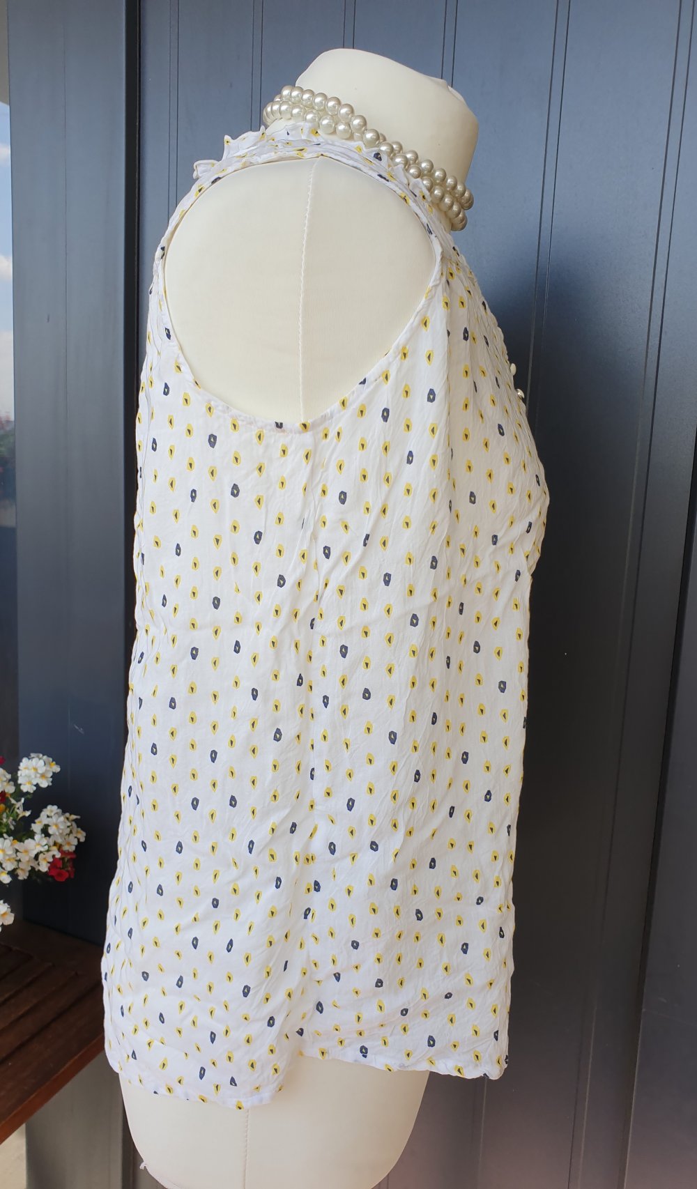 Esprit: Ärmelloses Top / Shirt / Oberteil, All-Over-Print (38)