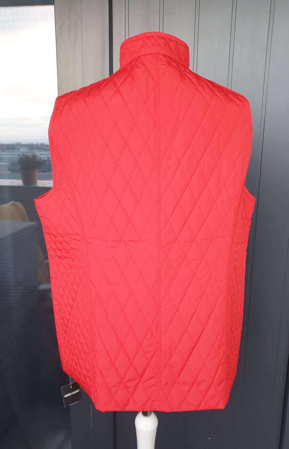 Gerry Weber: Weste, Steppweste, rot, Größe 46, neu mit Etikett