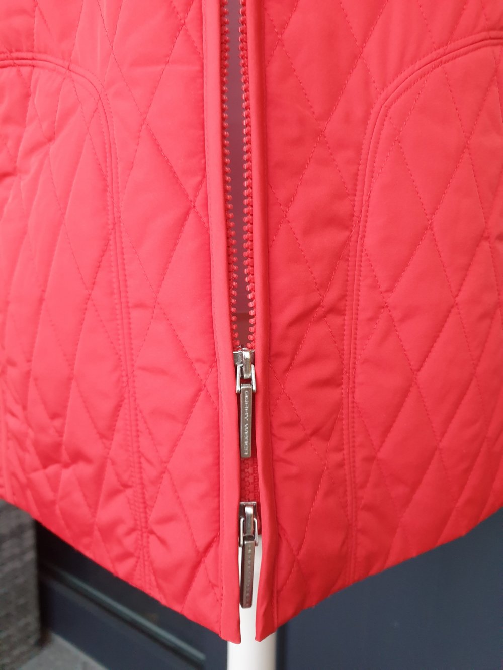 Gerry Weber: Weste, Steppweste, rot, Größe 46, neu mit Etikett