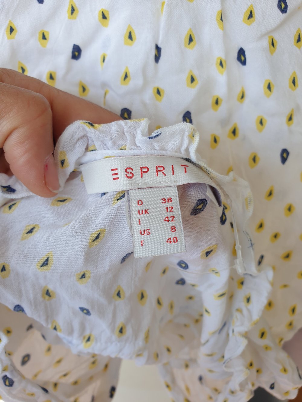 Esprit: Ärmelloses Top / Shirt / Oberteil, All-Over-Print (38)