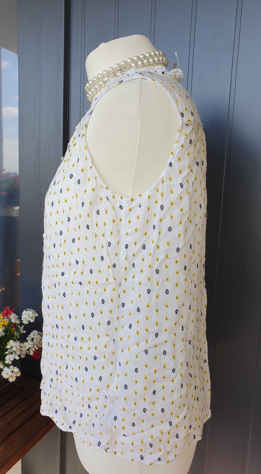 Esprit: Ärmelloses Top / Shirt / Oberteil, All-Over-Print (38)