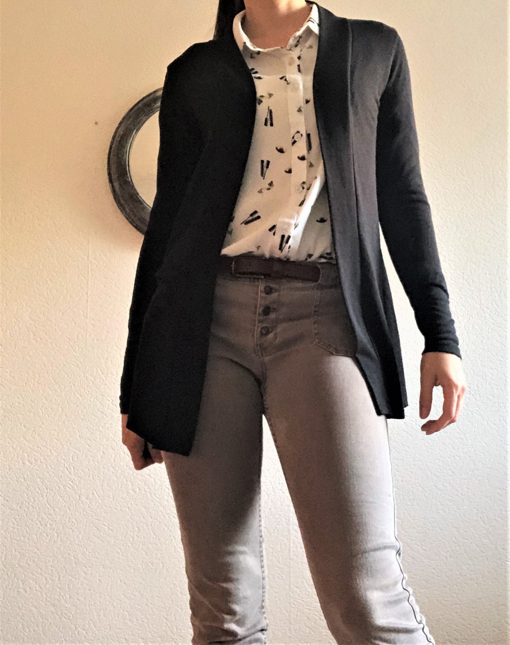 Schwarzer Cardigan