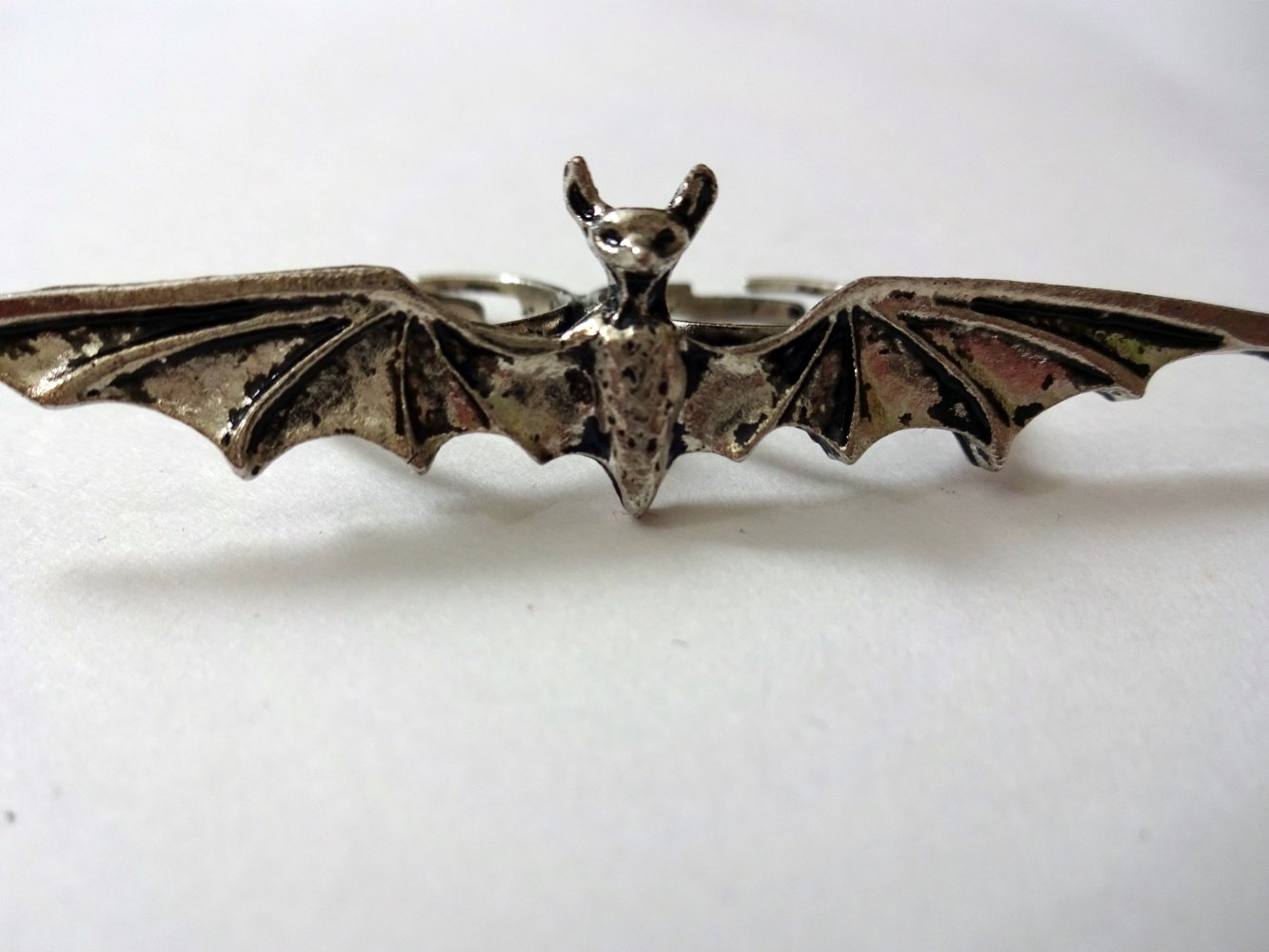 Fledermausring Doppelring Statement Ring