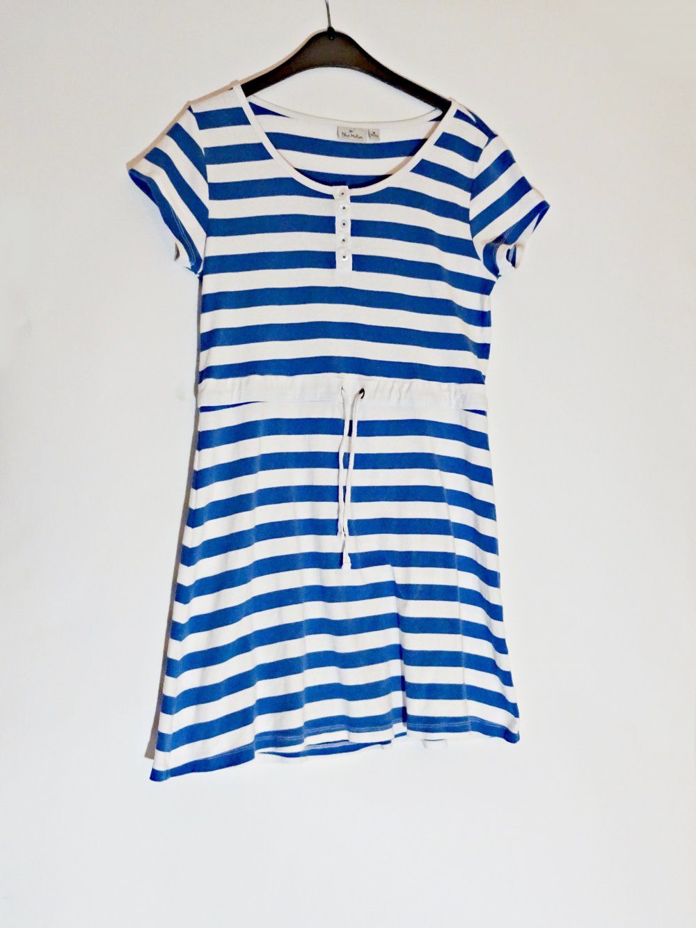 Blau Weiß Gestreiftes Sommerkleid Maritim Basic Gr. M Gr. 40 Gr. 42 Gr. 40/42