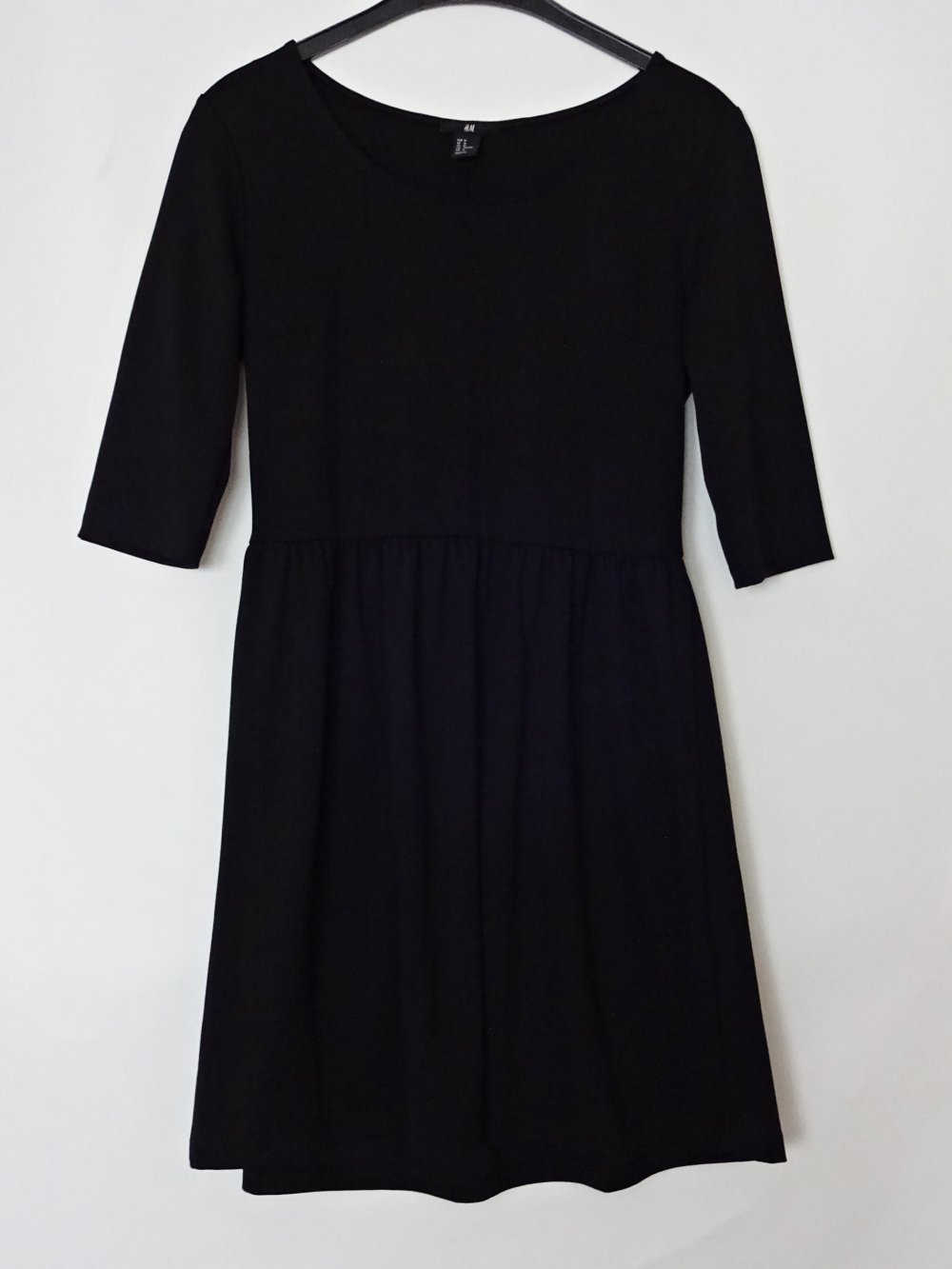 Schwarzes Basic Kleid Gr. 40 Gr. 42 Gr. M Gr. 40/42