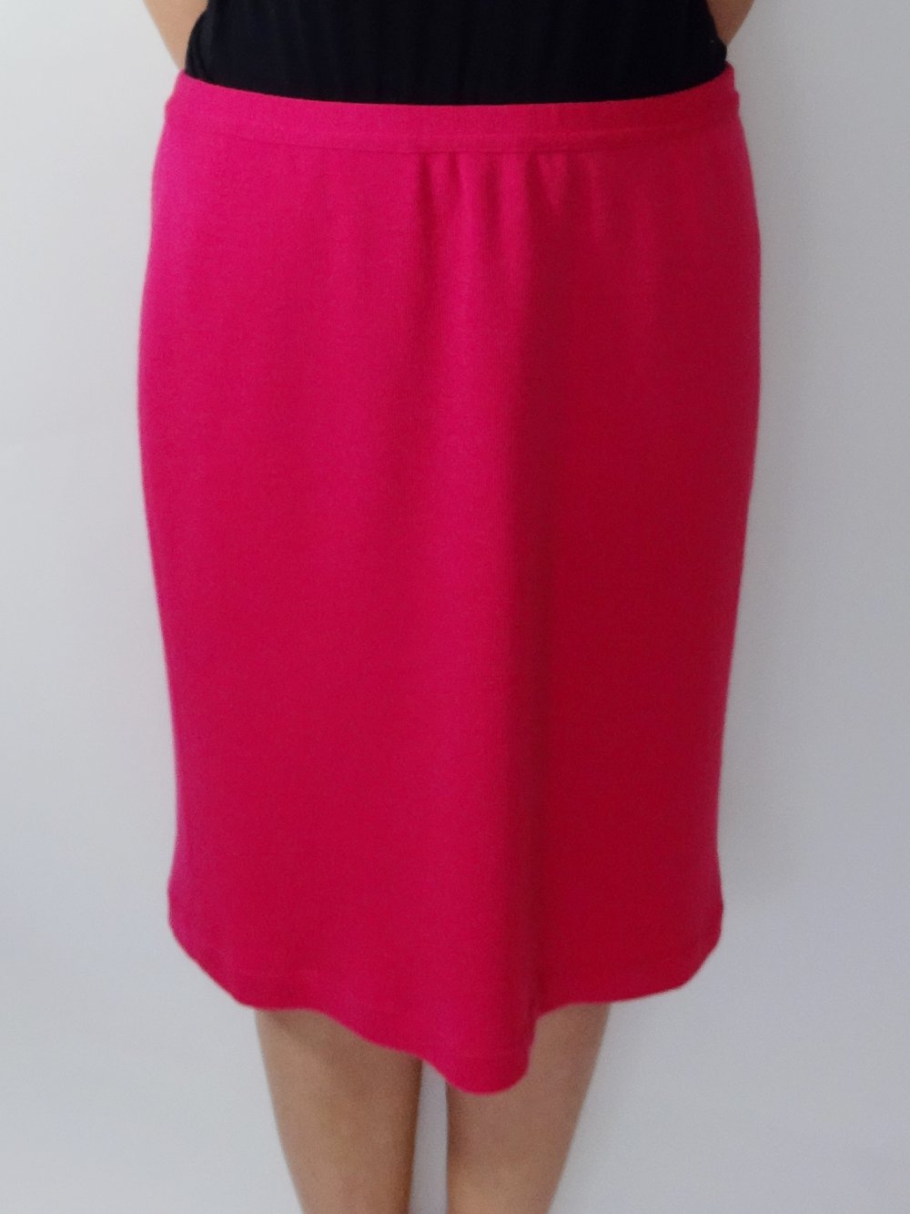 Pinker Jersey Bleistiftrock Basic Gr. 42 Gr. M