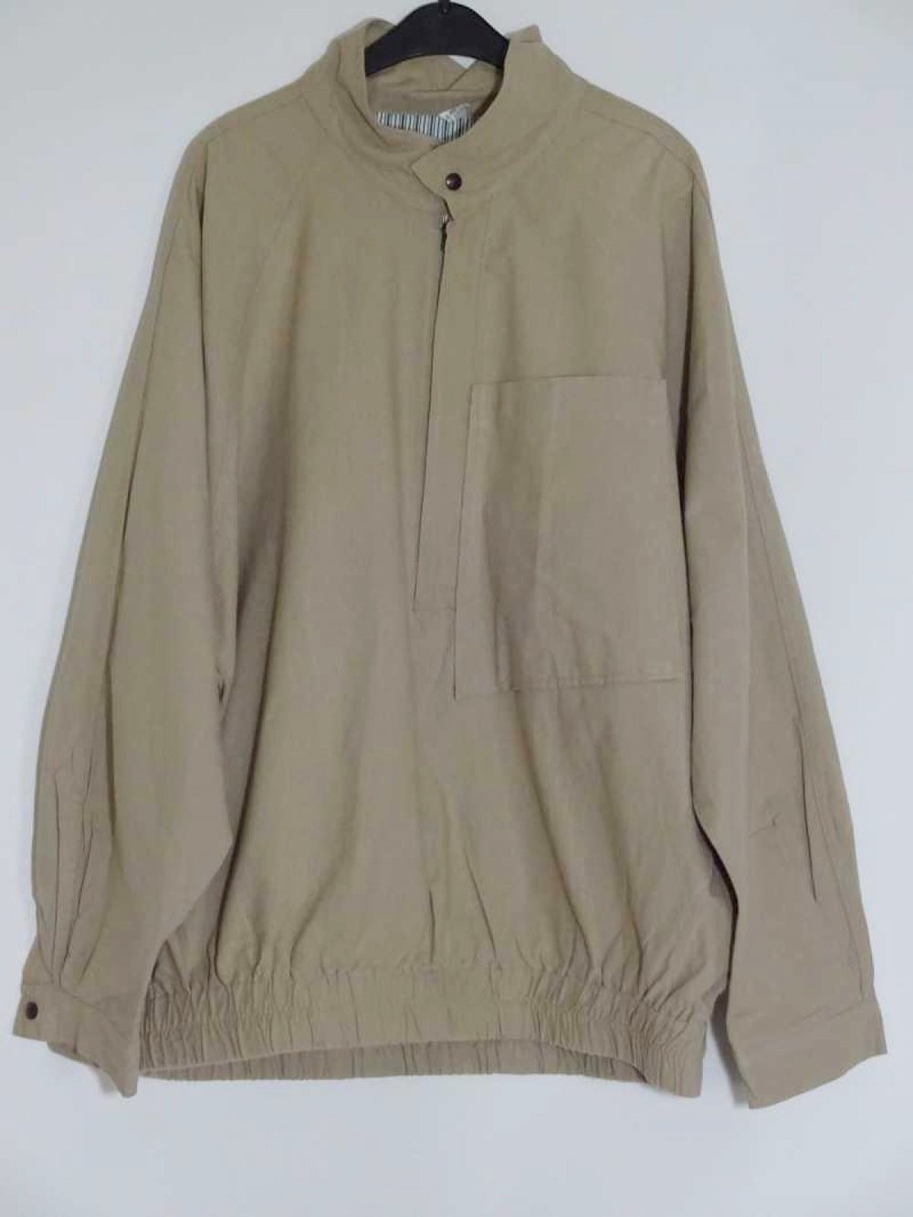 Beige Überziehjacke Herbst Übergangsjacke Windjacke Vintage 80er Gr. 42 Gr. 44 Gr. M Gr. L Gr. 42/44