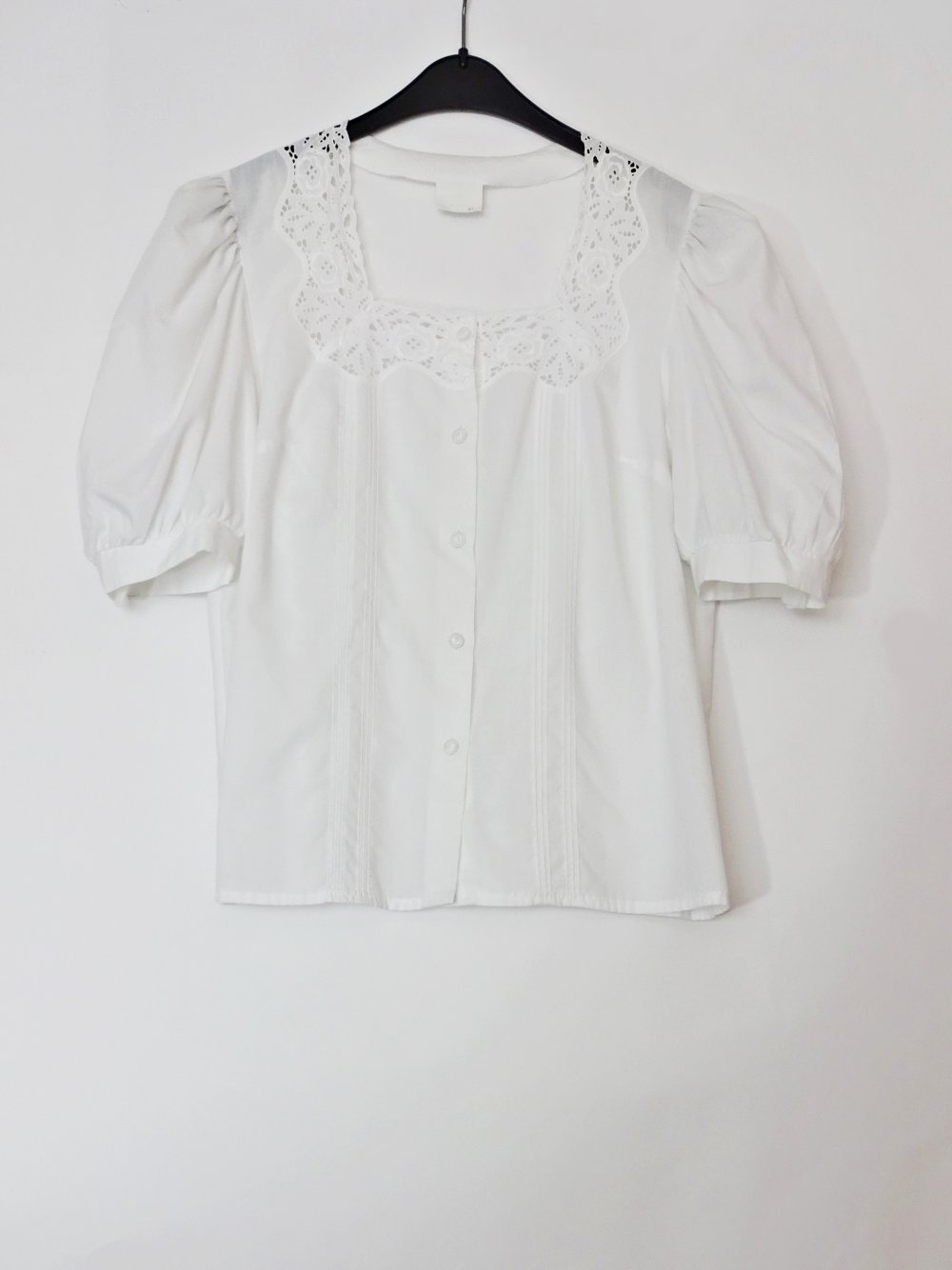 Bluse mit Puffärmeln Vintage 80er Gr, 42 Gr. M