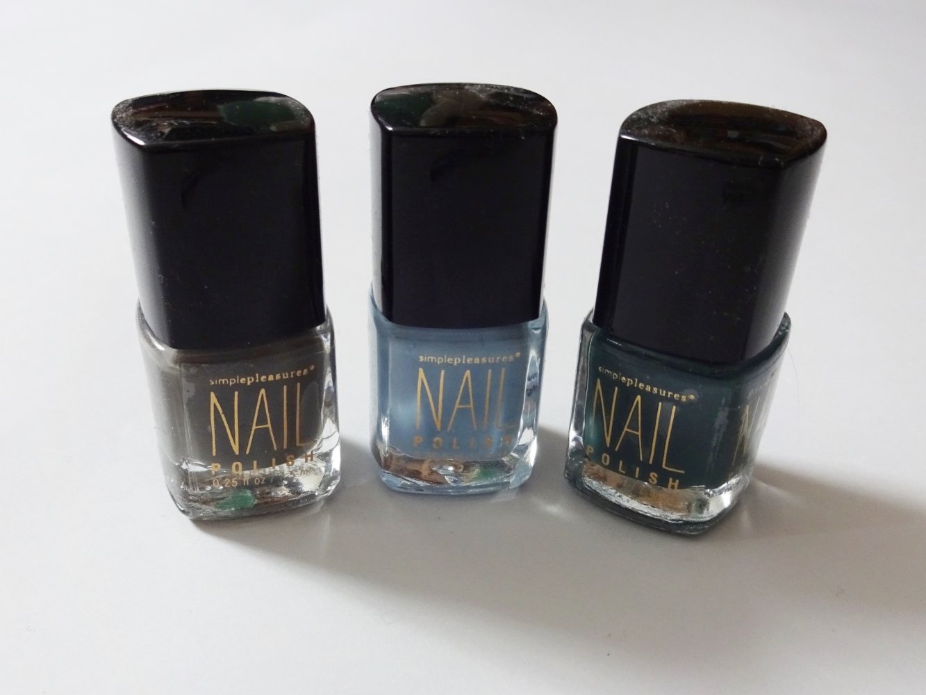 Nagellack Set Blau Petrol Grau Hellblau