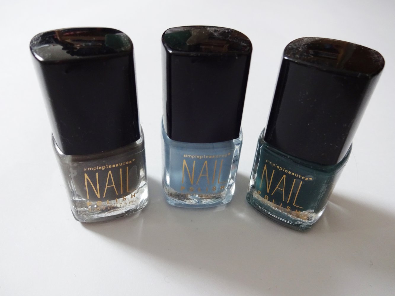 Nagellack Set Blau Petrol Grau Hellblau