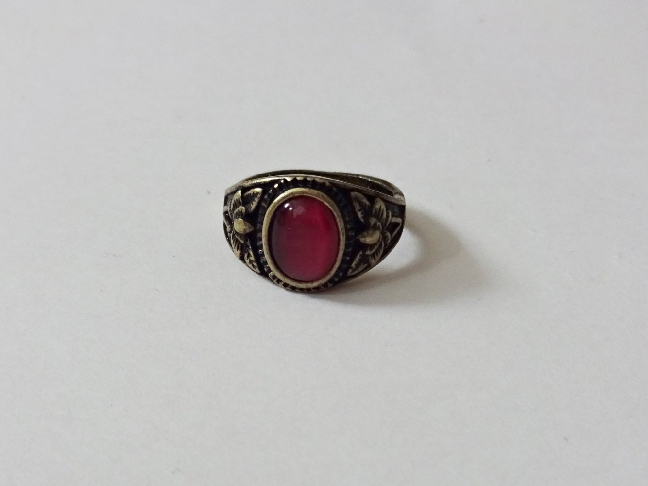 Ring Altgold Rosa Stein