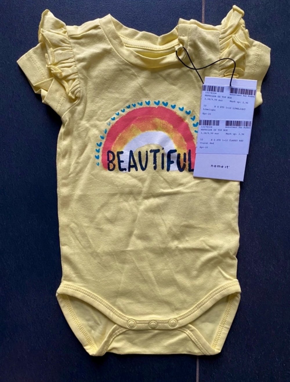 newborn Body Regenbogen gr 56