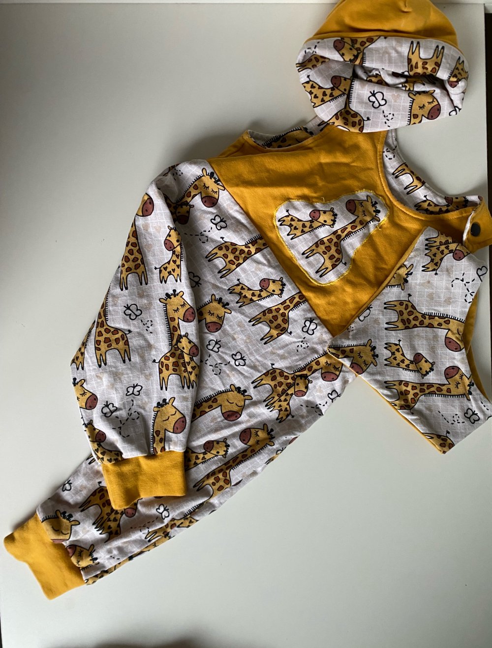 Karnevall handmade giraffenkostüm gr 68