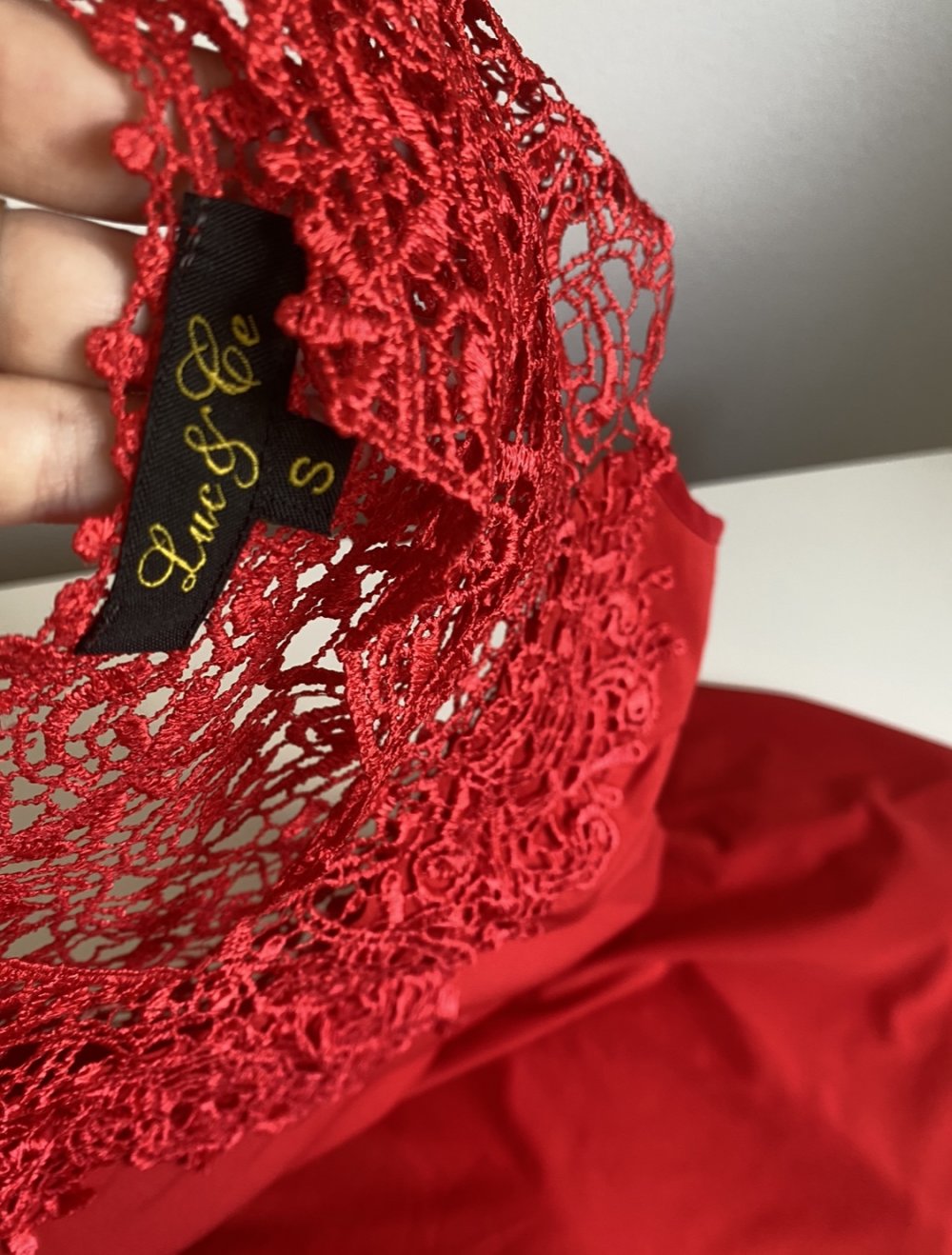 sexy Spitzenkleid gr s