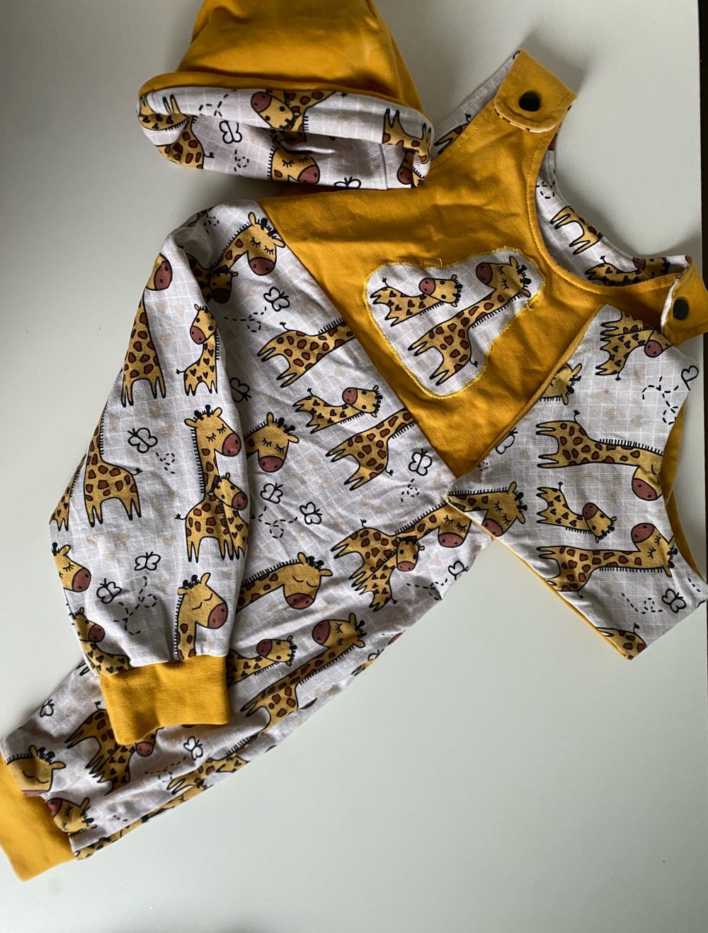 Karnevall handmade giraffenkostüm gr 68