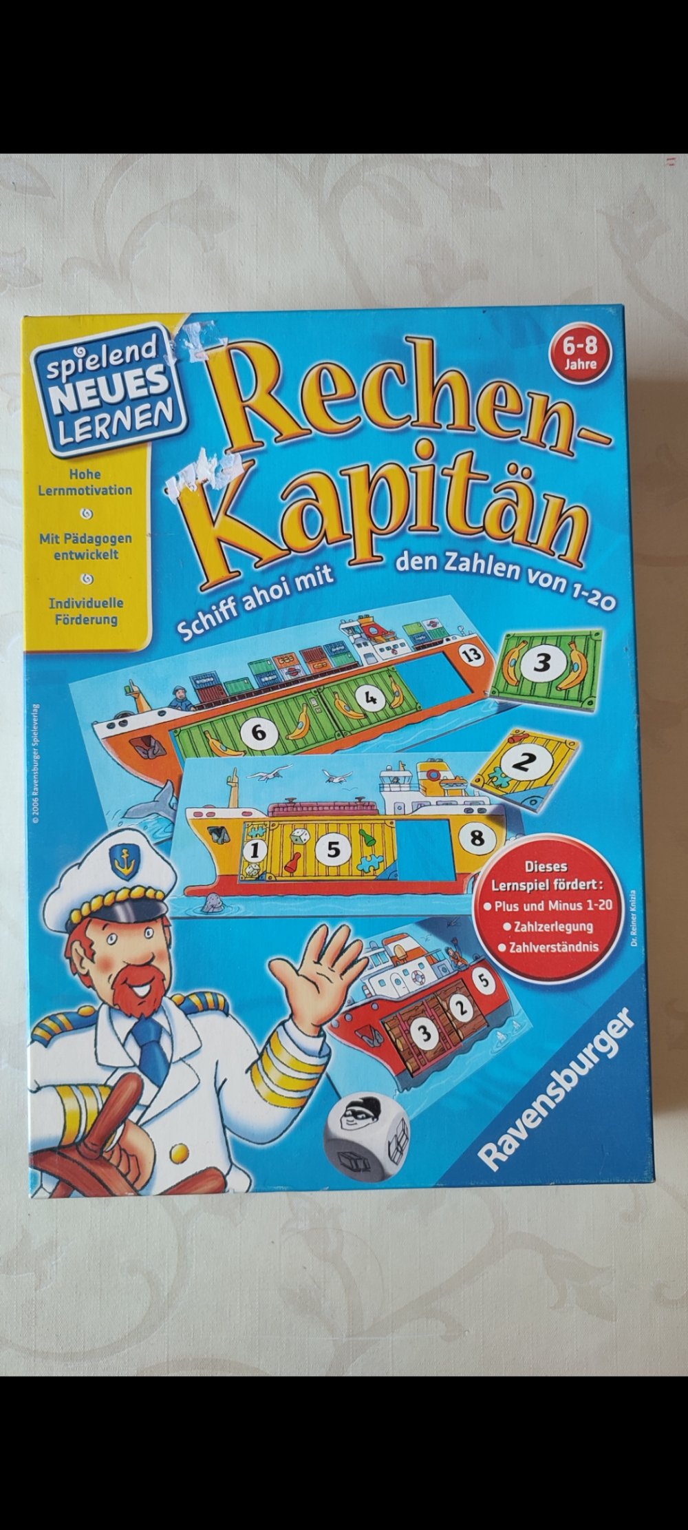 Spiel von Ravensburger: Rechenkapitän 