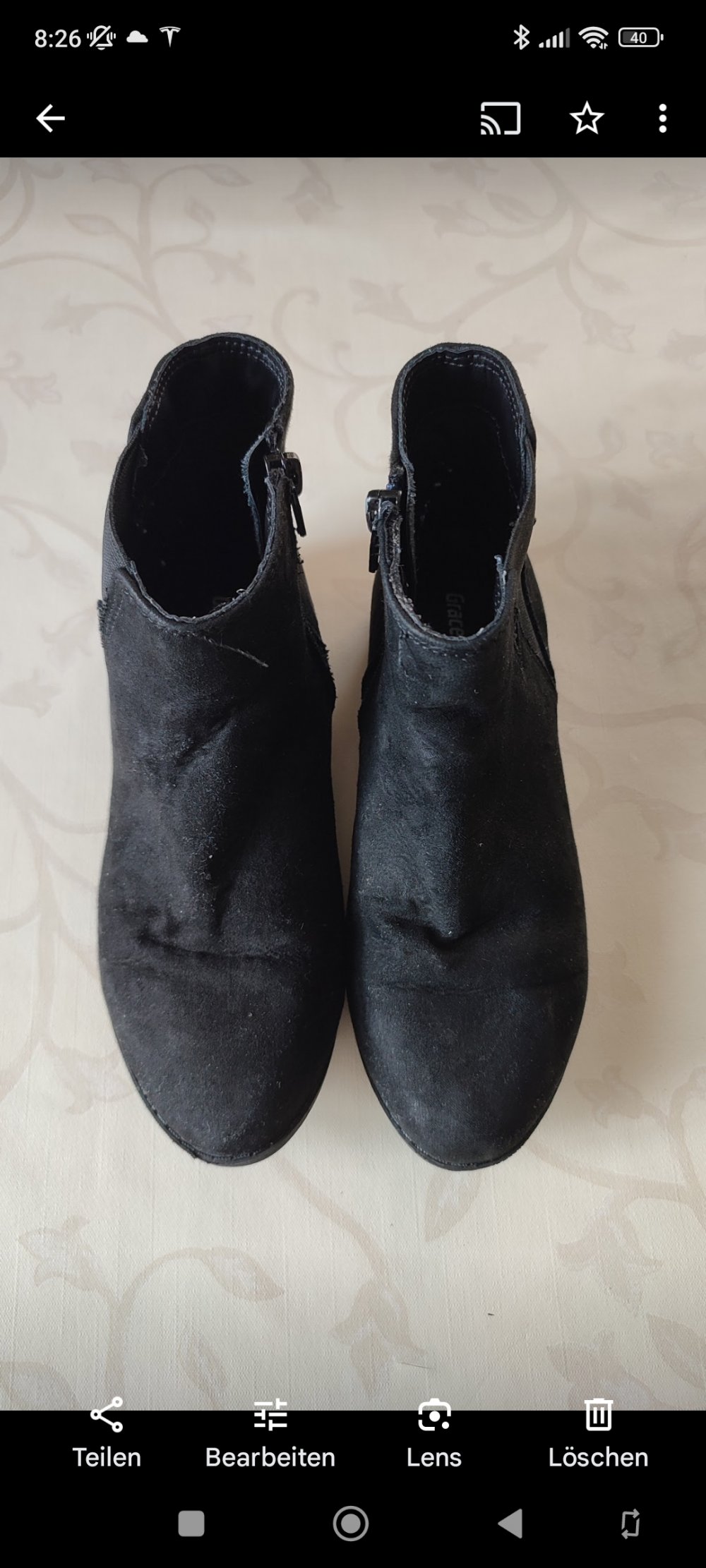 Schwarze Stiefelette Größe 