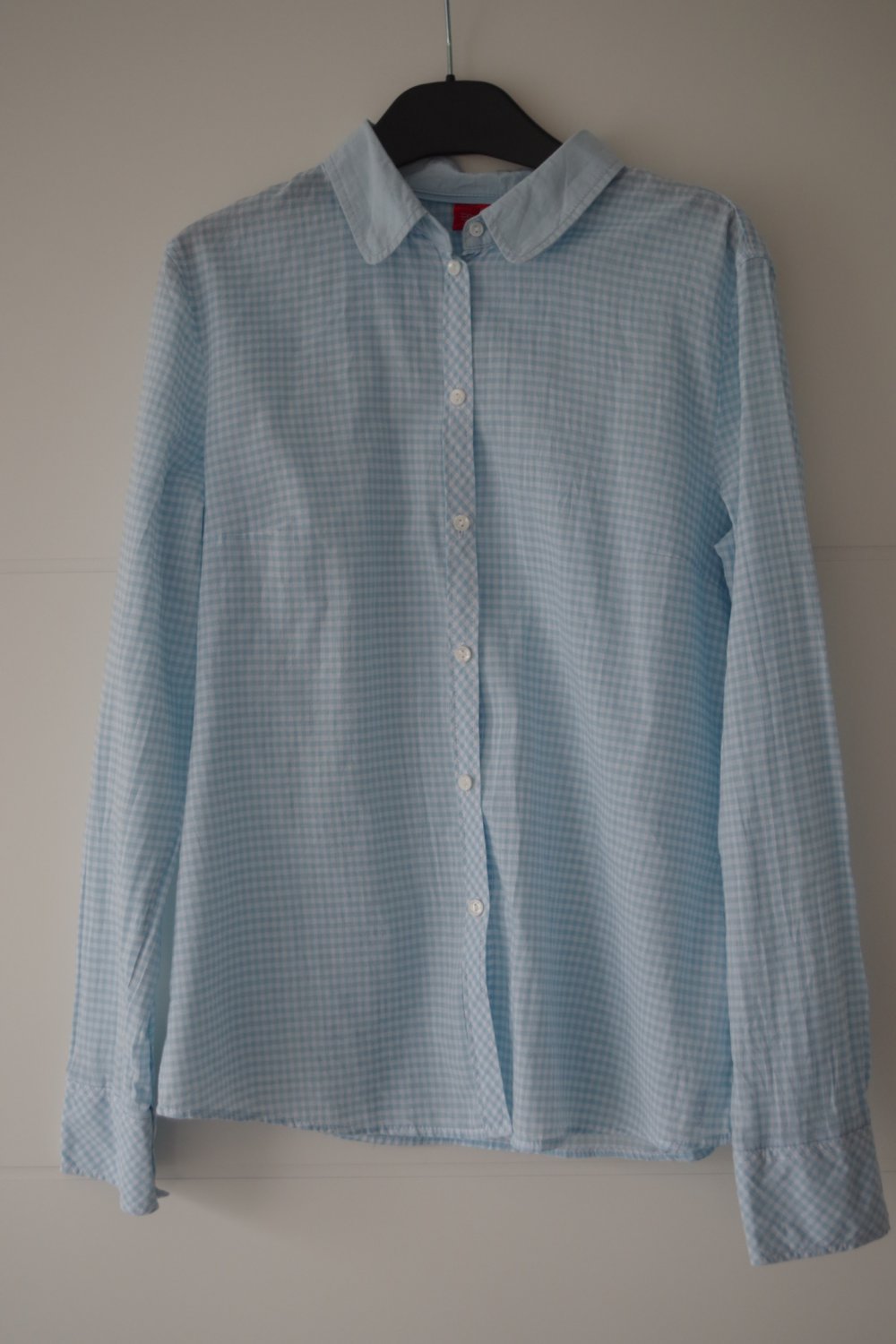Hellblau karierte Esprit Bluse