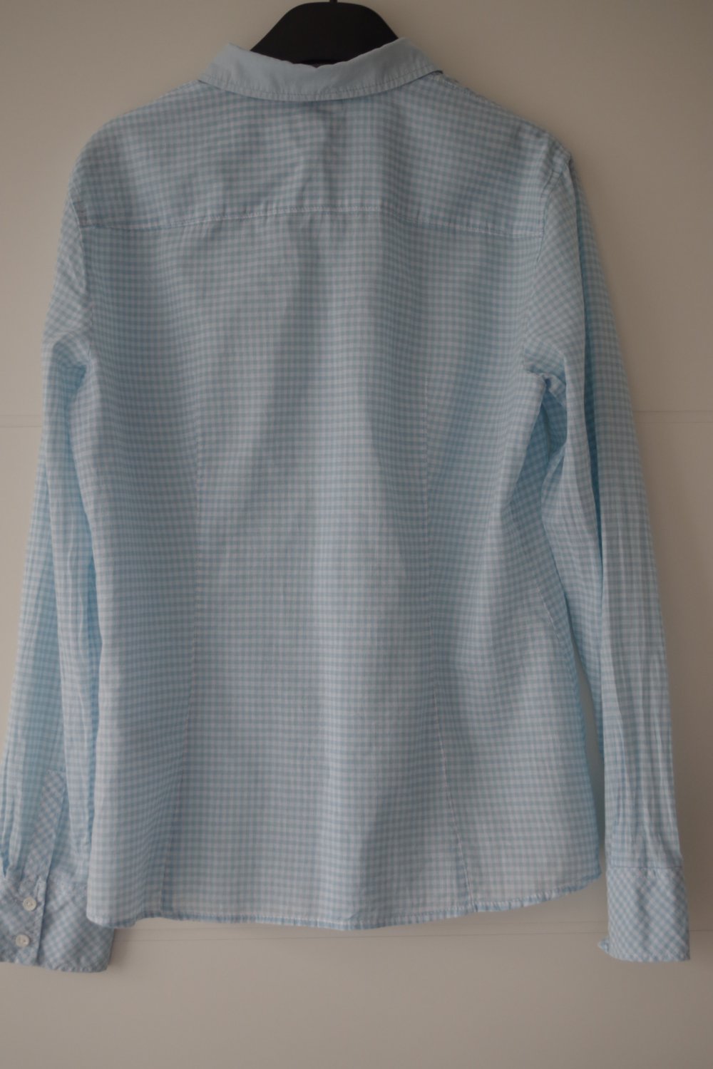 Hellblau karierte Esprit Bluse
