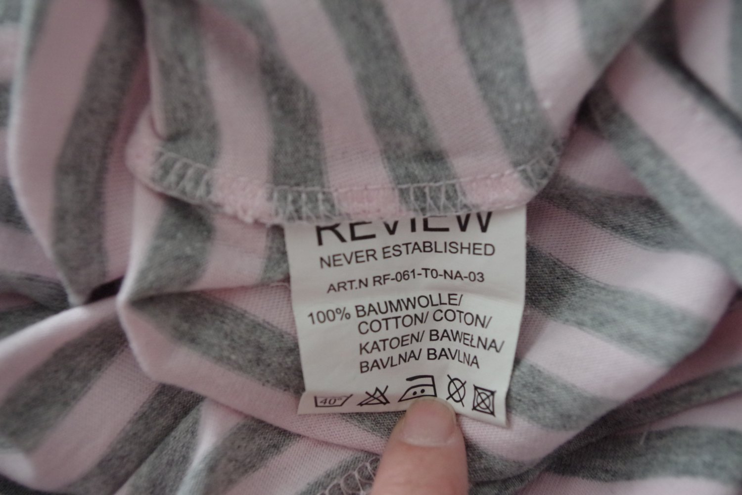 gestreiftes Review Top