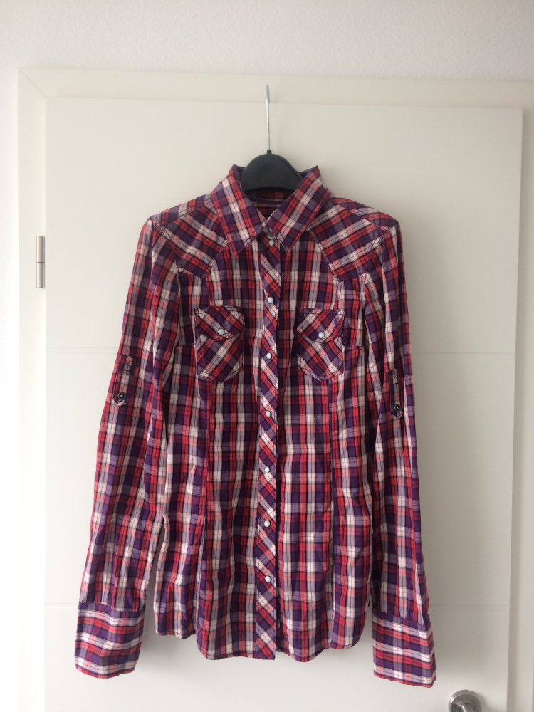 Karierte edc by Esprit Bluse, XS