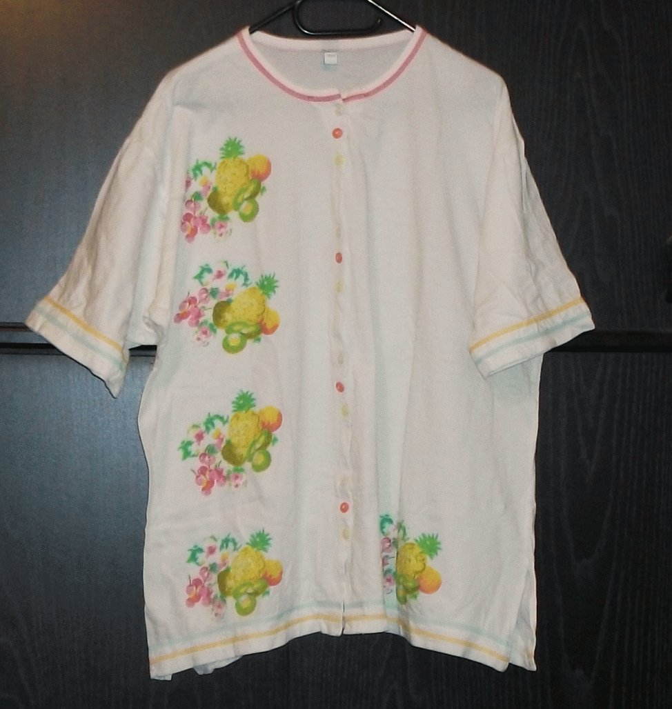 Geknöpftes weißes Shirt Gr. 42/44