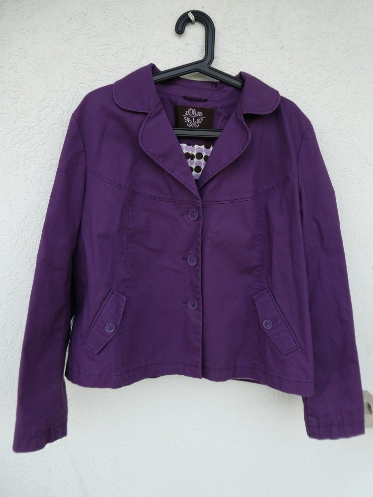 NEU - s.Oliver – Damen Kurz-Blazer Langarm in lila 
