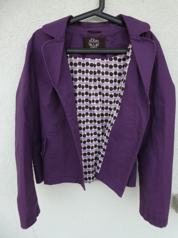 NEU - s.Oliver – Damen Kurz-Blazer Langarm in lila 